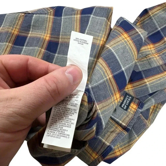 Lucky Brand California Fit Long Sleeve Plaid Button Down Shirt - Picture 9 of 9